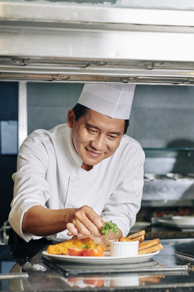 Brand dish from chef